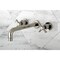 Kingston Brass Roman Tub Faucet, Polished Nickel, Wall Mount KS8026ZX - alternate 3